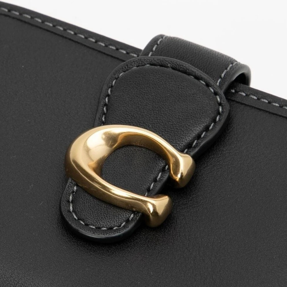 COACH Tabby Medium Wallet Leather Black CA193 outlet New