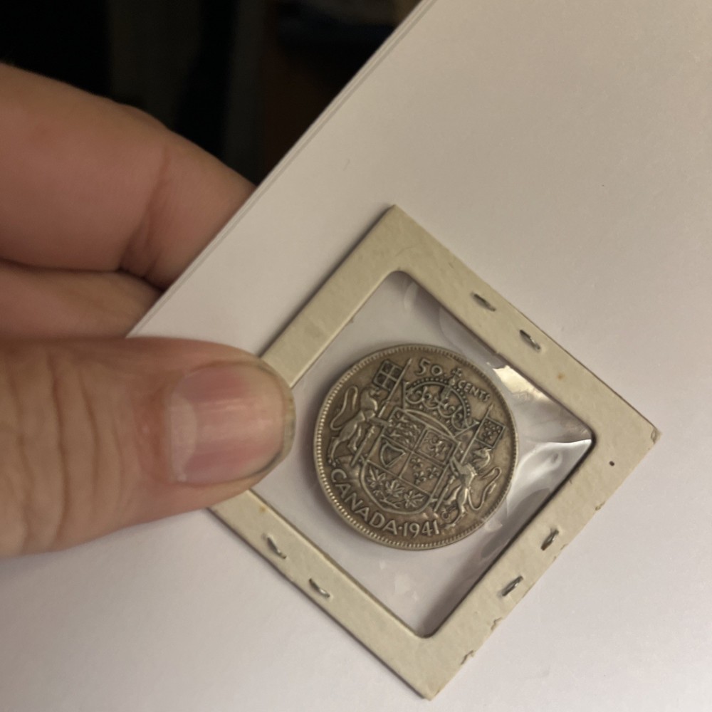 1949 CANADA 50 CENTS HALF DOLLAR KM#36 -80% SILVER