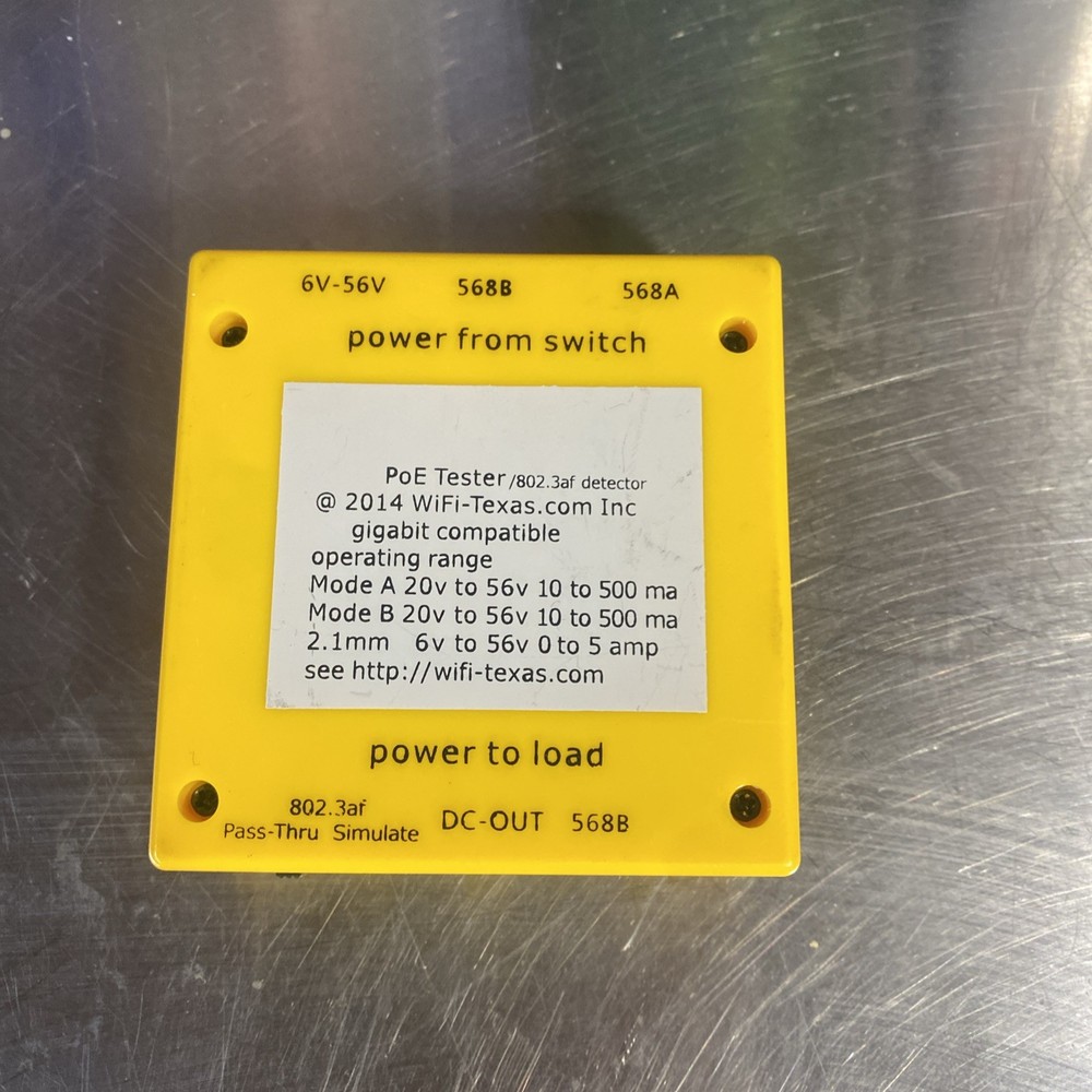 WS PoE Tester/ Detector (No DC Power Adapter)