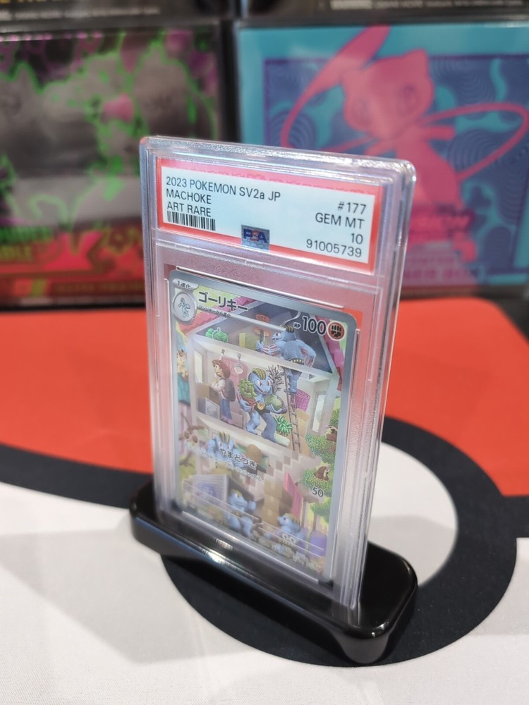 Psa Graded Card Black Display Stand - Pack Of 5