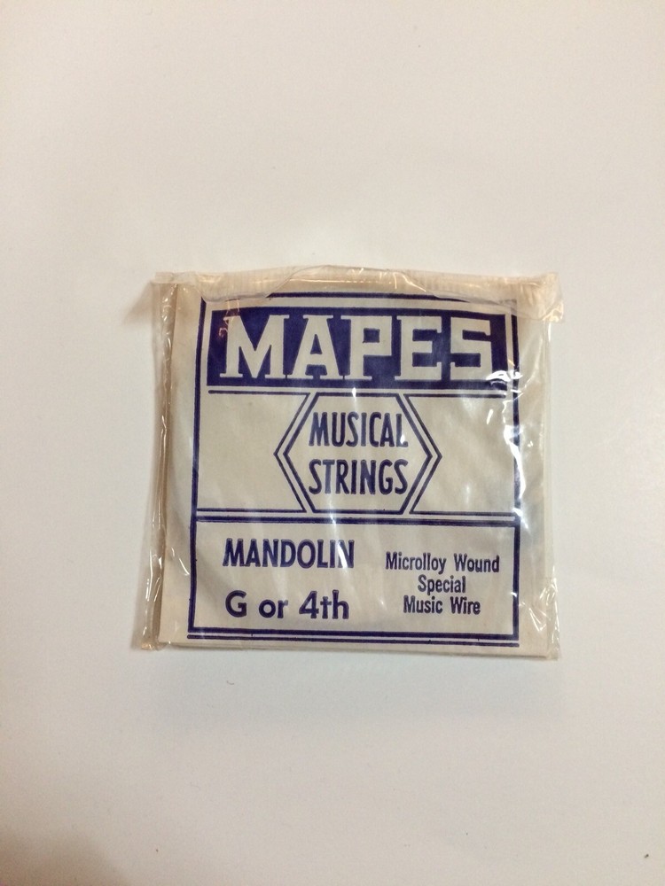 NOS Vintage MAPES MANDOLIN STRINGS pack of 4