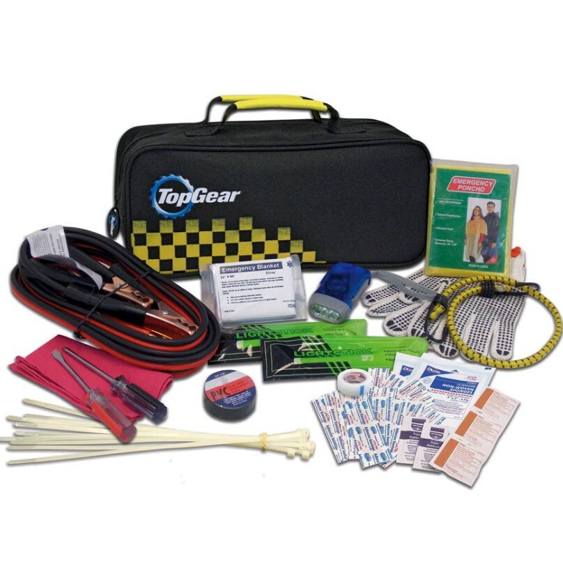 Emergency Roadside Assistance / Cables / Led Flashlight / First Aid Kit / Gloves