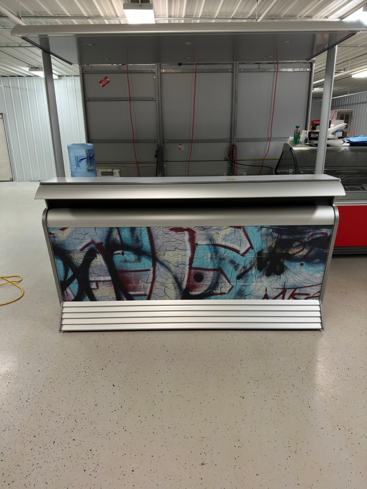Mobile Coffee Cart On Casters