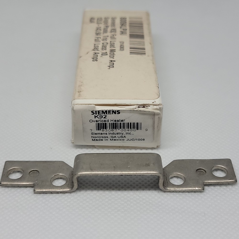 SIEMENS K92 Overload Heater