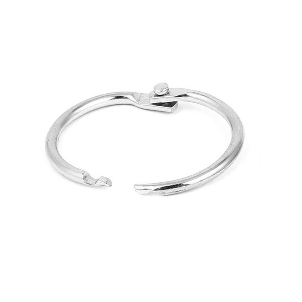 Office Folder Document Binding Loose Leaf Rings Hook 30mm 1.2" Dia 18 Pcs