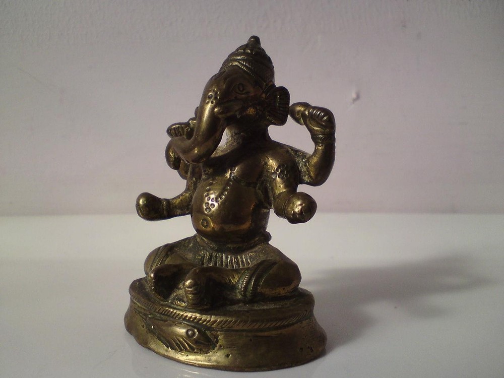 Valampuri Ganesha ganesh bronze small figure
