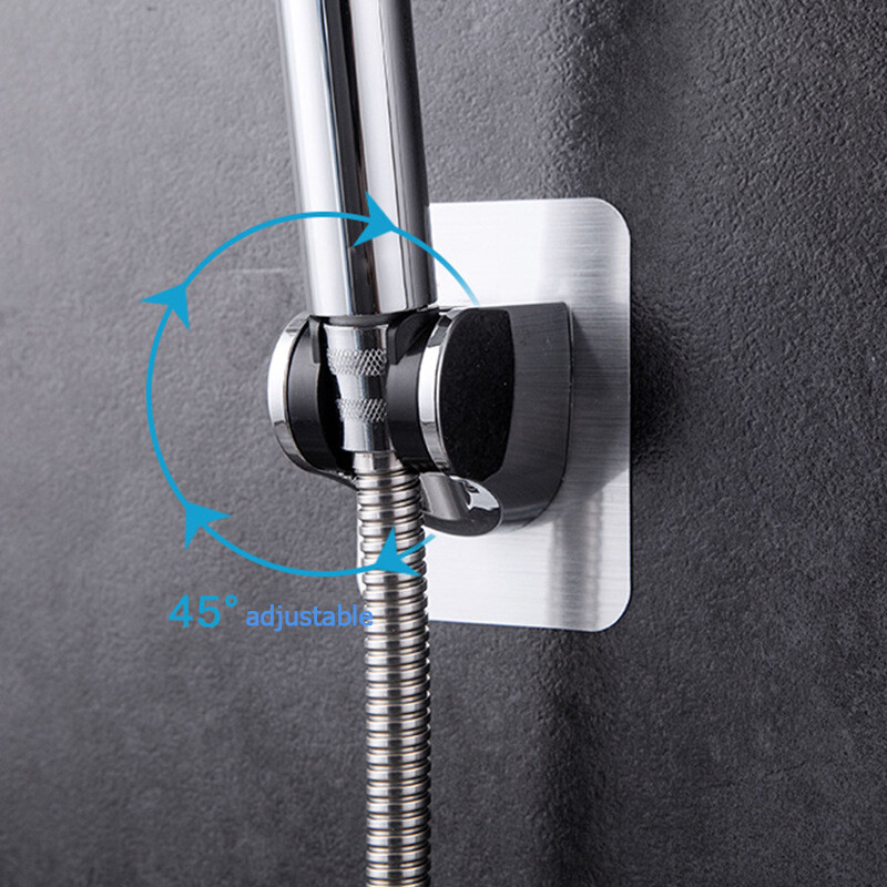 Self-adhesive Handheld Shower Head Holder Adjustable Wall Mount Shower Bracket