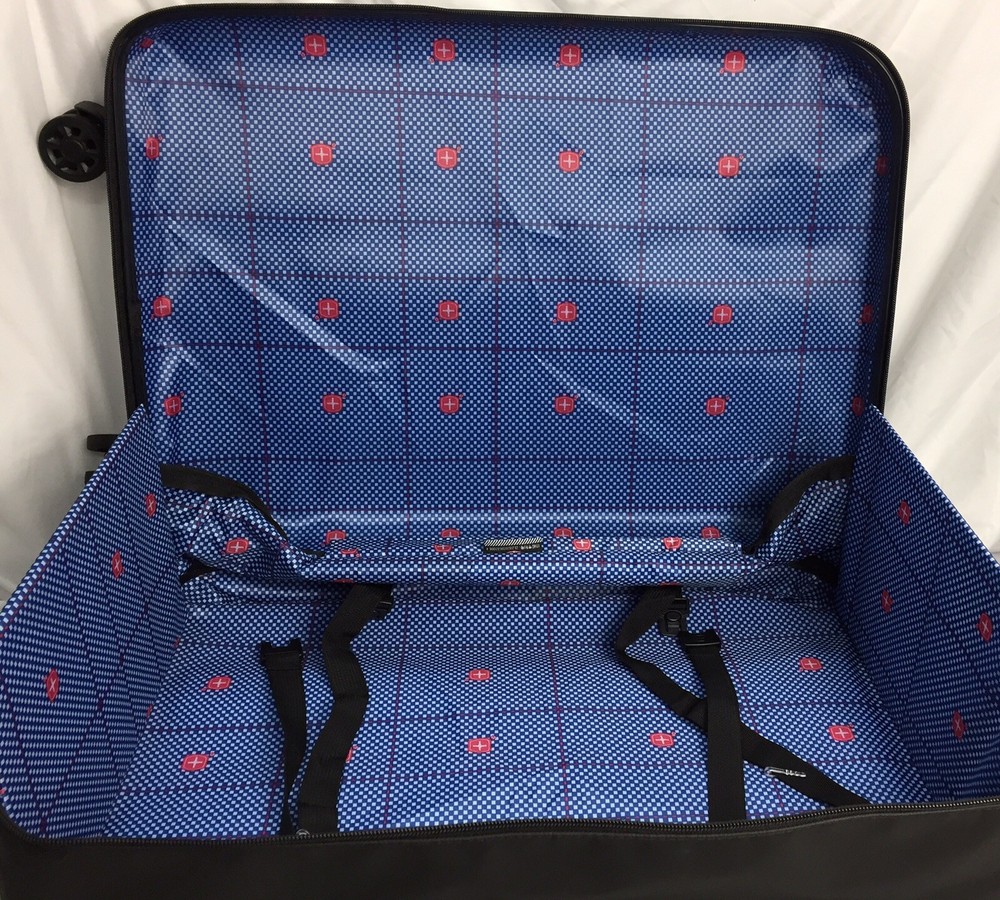 Collapsible Compact Luggage 24" Hard Shell Suitcase Lightweight Foldable - Black
