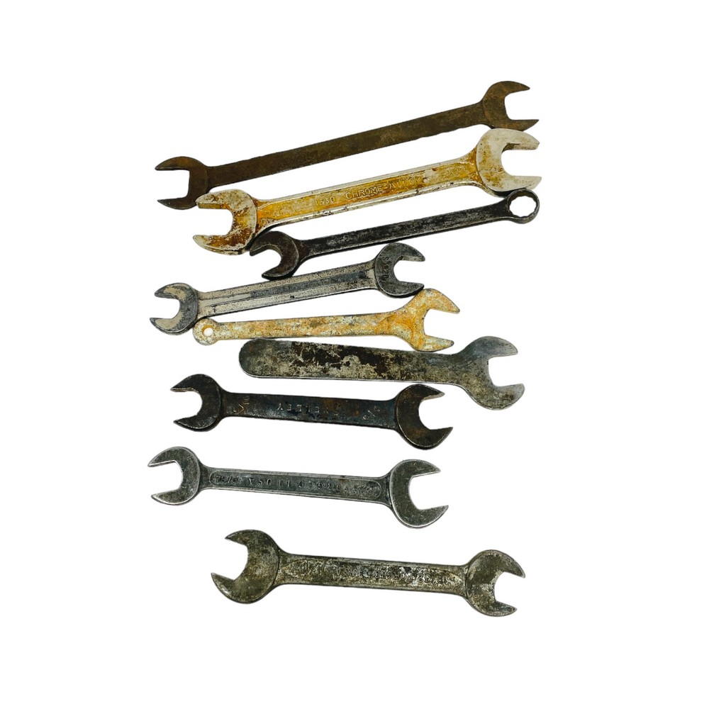 9 Pcs Assorted Chrome Alloy 1330 Open End Wrench Set