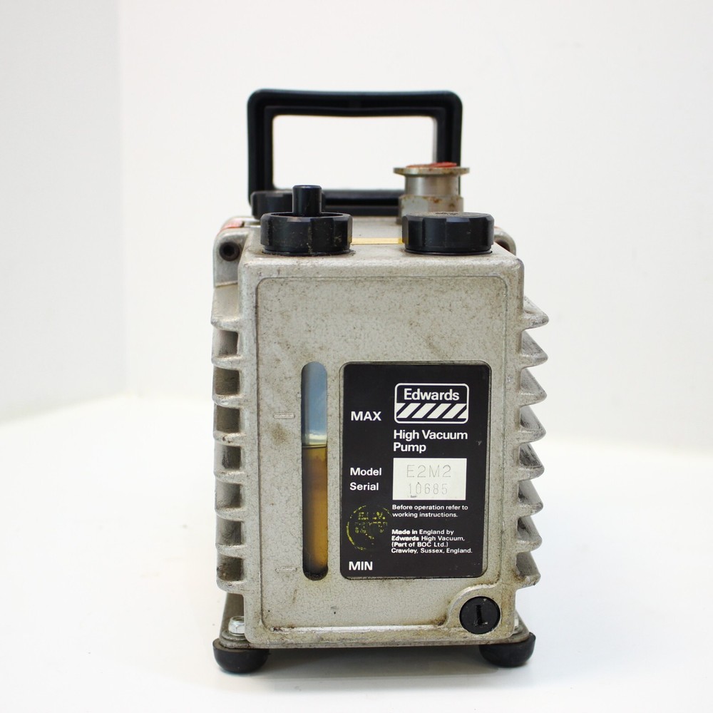Edwards E2M2 Rotary Vane Dual Stage Vacuum Pump - UNTESTED, not wired