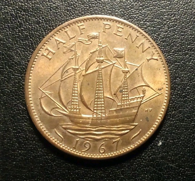 1967 Great Britain Half Penny