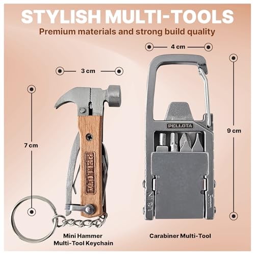 Multi Tool Prizes [17-in-2] for Adults - Multi Tool for Men, Multitool, Small