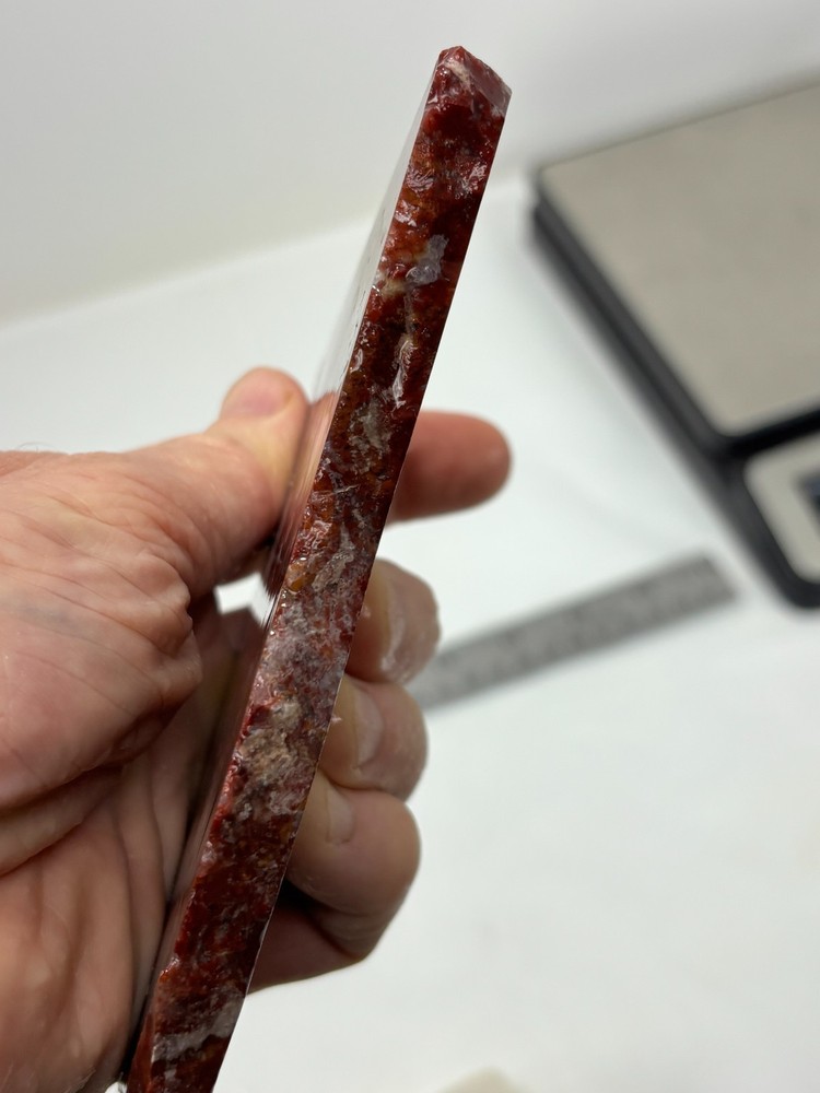 Mexican Red Moss Agate Slabs Lapidary Cabbing Combo Ship Avail