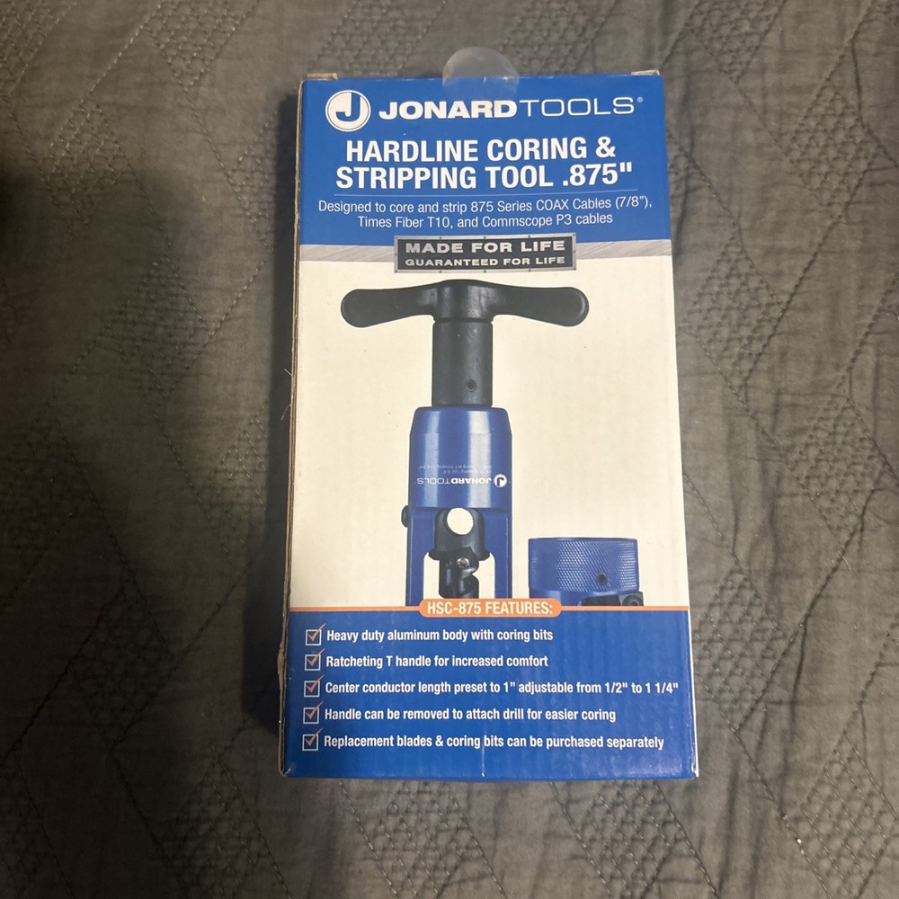 New - Jonard Tools HSC-875 Coring Tool New In Box