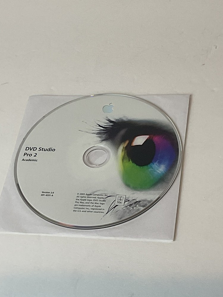 Apple DVD Studio Pro 2 Authoring Software & Tools | Mac OSX | Academic OEM