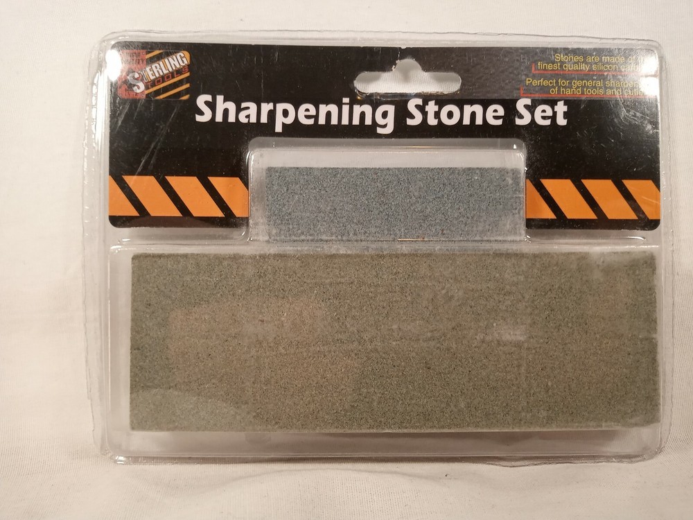 Sterling Tools Sharpening Stone Set Silicon Carbide For Cutlery & Tools