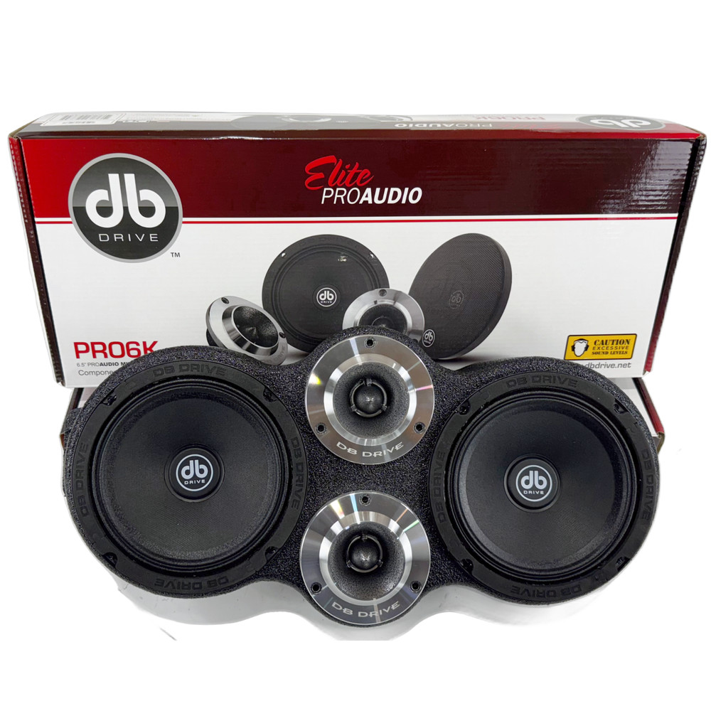 DB Speaker Package Panel 2x6.5 2 X Tweters Speaker Pod Enclousure Box