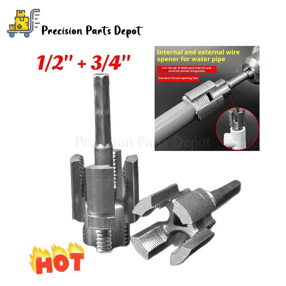 Integrated Internal & External Pipe Threading-Tool PVC Pipe Threader Kit US