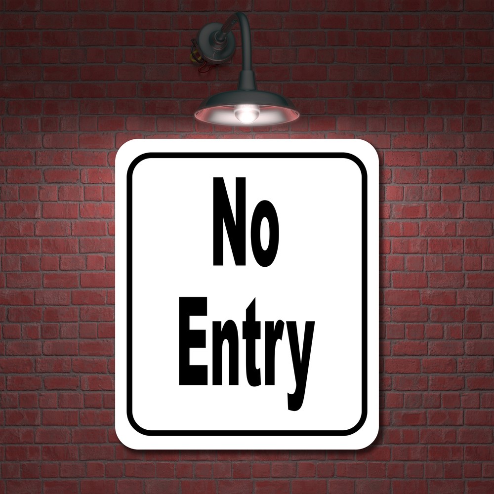 No Entry classic Aluminum Composite Sign