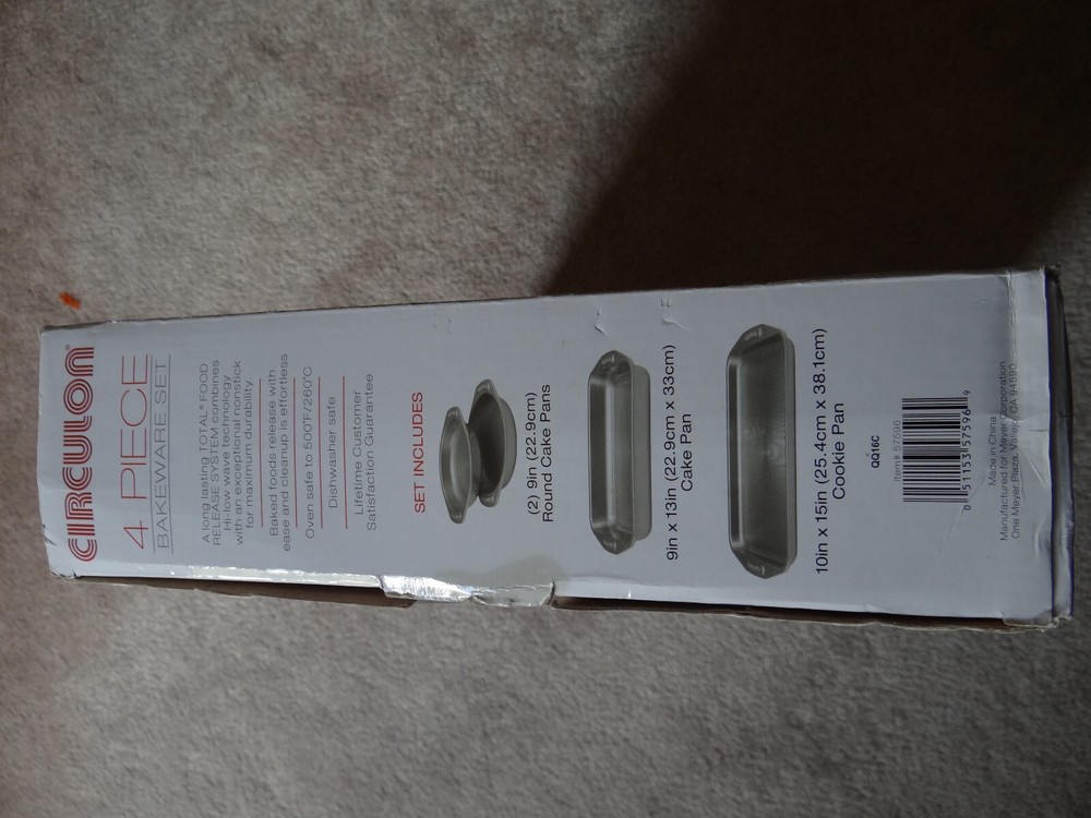 Circulon 4 piece bakeware set