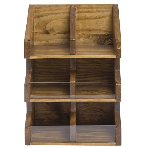 Cal-Mil 2054-99 Madera Condiment Organizer/Display Double