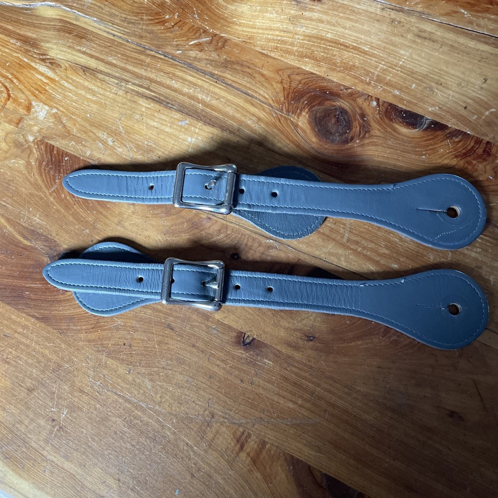 New Nocona Gray Spur Leathers