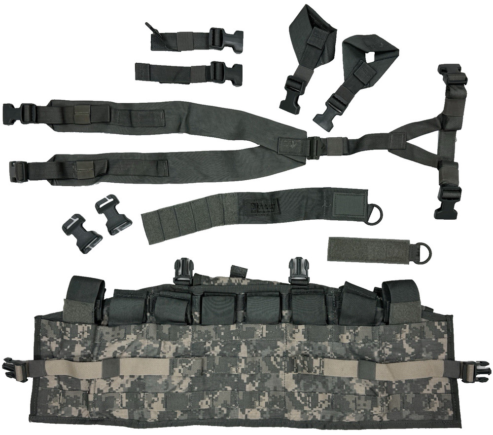 USGI MOLLE Tactical Assault Panel (TAP), ACU, Chest Rig Vest Complete NWOT