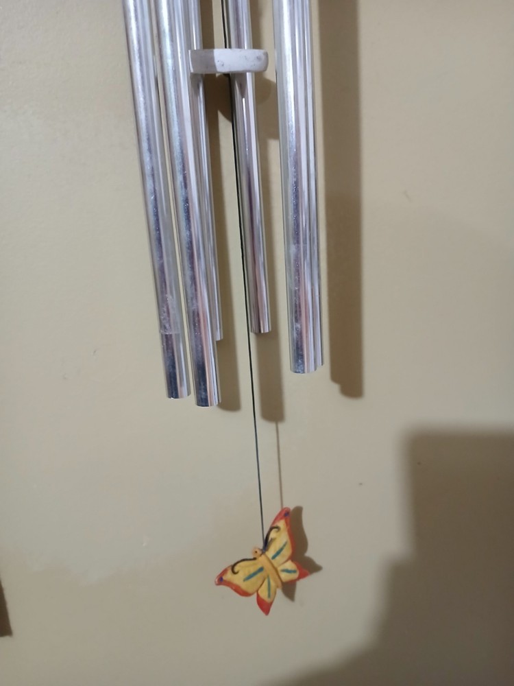 Butterfly Triangle 29" Wind Chimes Colorful Nice Design