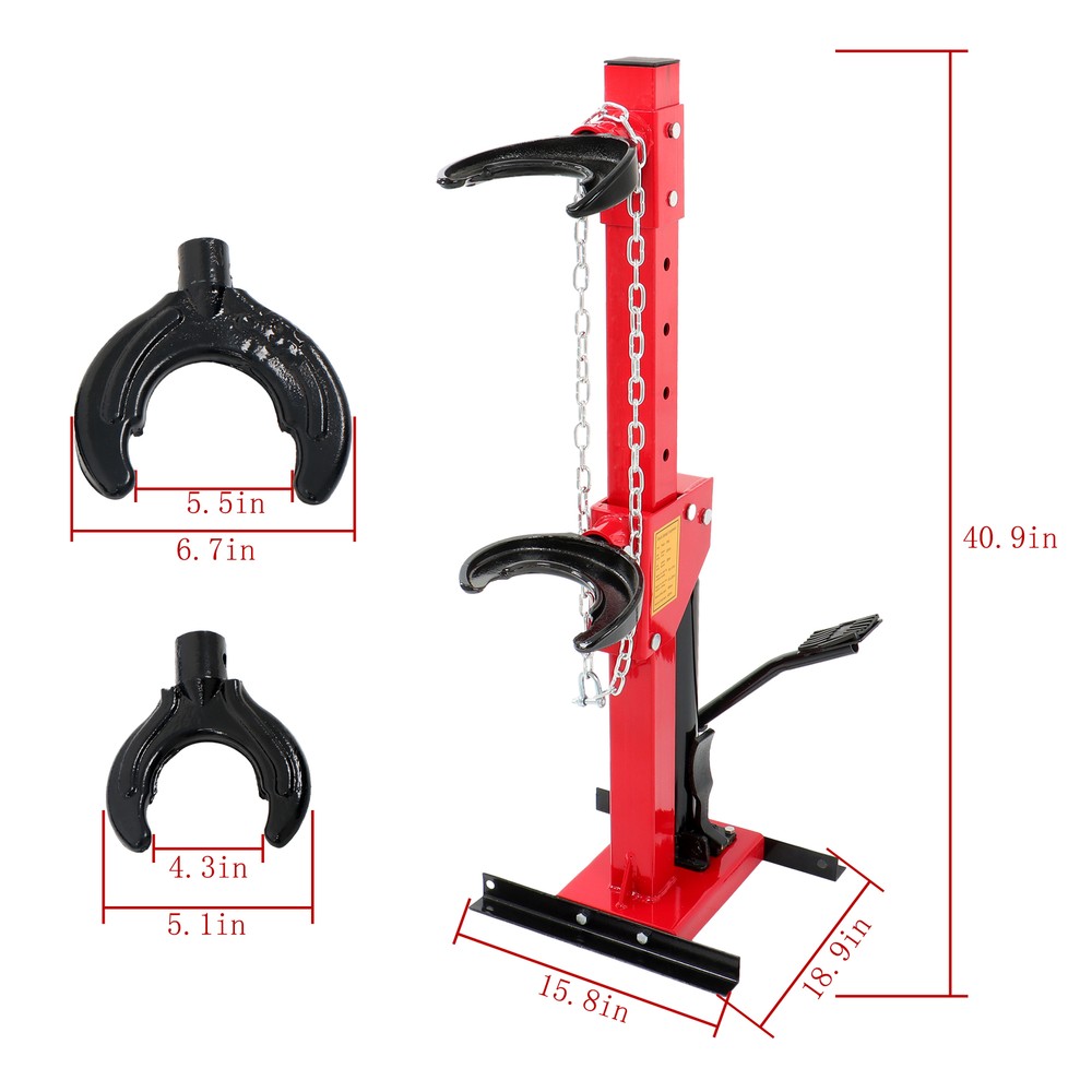 Coil Spring Compressor 4.5T Auto Strut Hydraulic Compressor Removing Tool Red