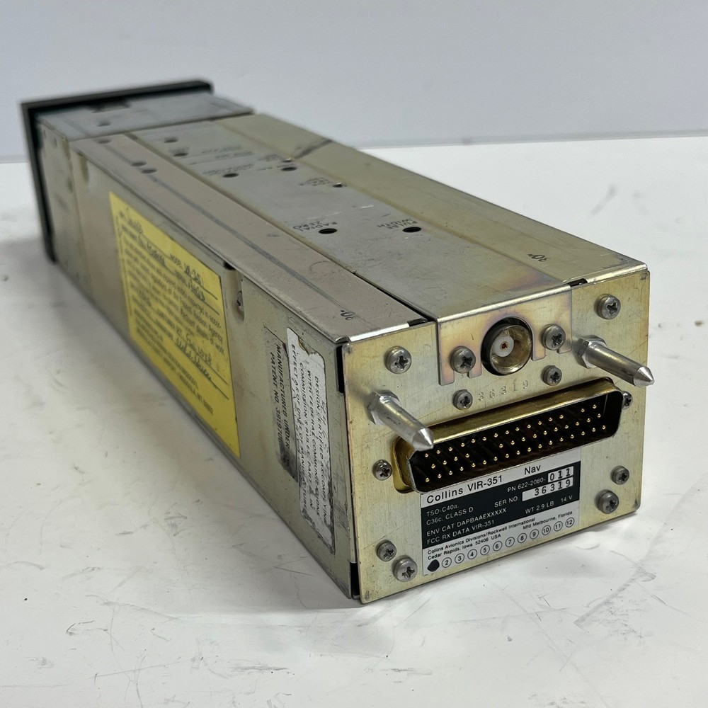 Used NAV Receiver Collins VIR-351 with mounting Rack