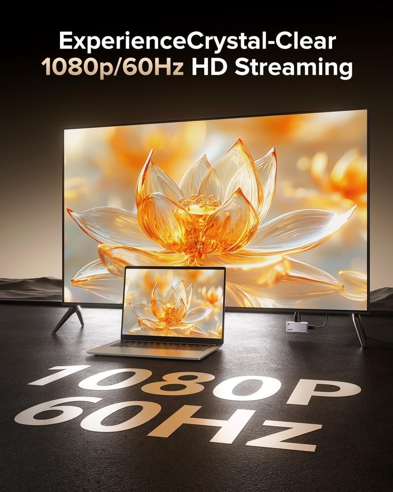 S850 Upgraded Type-C Wireless HDMI Transmitter and Receiver, 50M, Ultra 4K De...