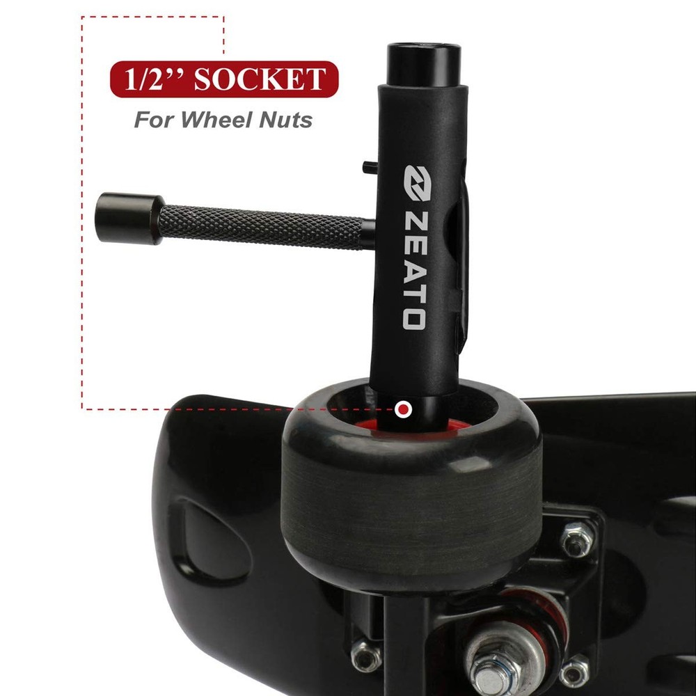 Compact Skateboard Tool - Multi Socket T-Shape Allen Phillips Driver