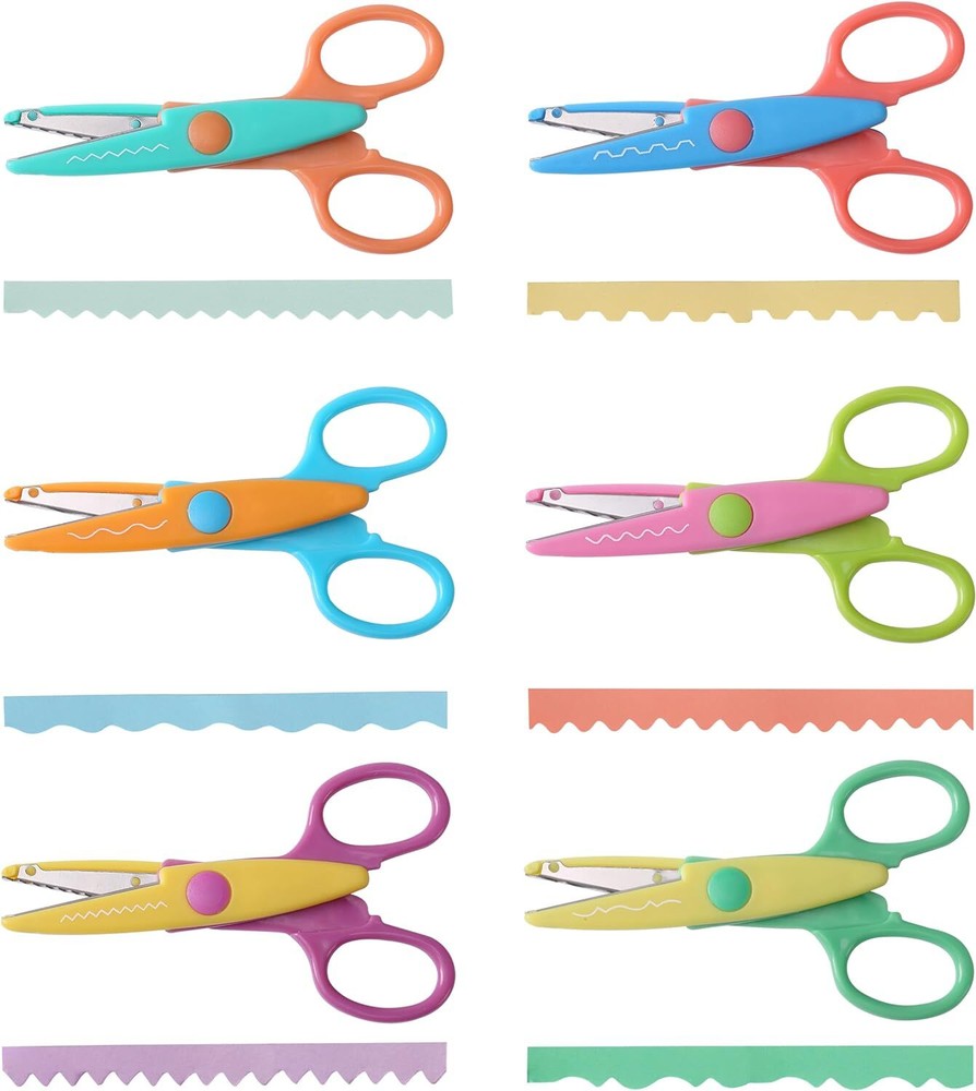 Mr. Pen- Craft Scissors Decorative Edge, 6 Pack, Scissors, Zig Bright 2