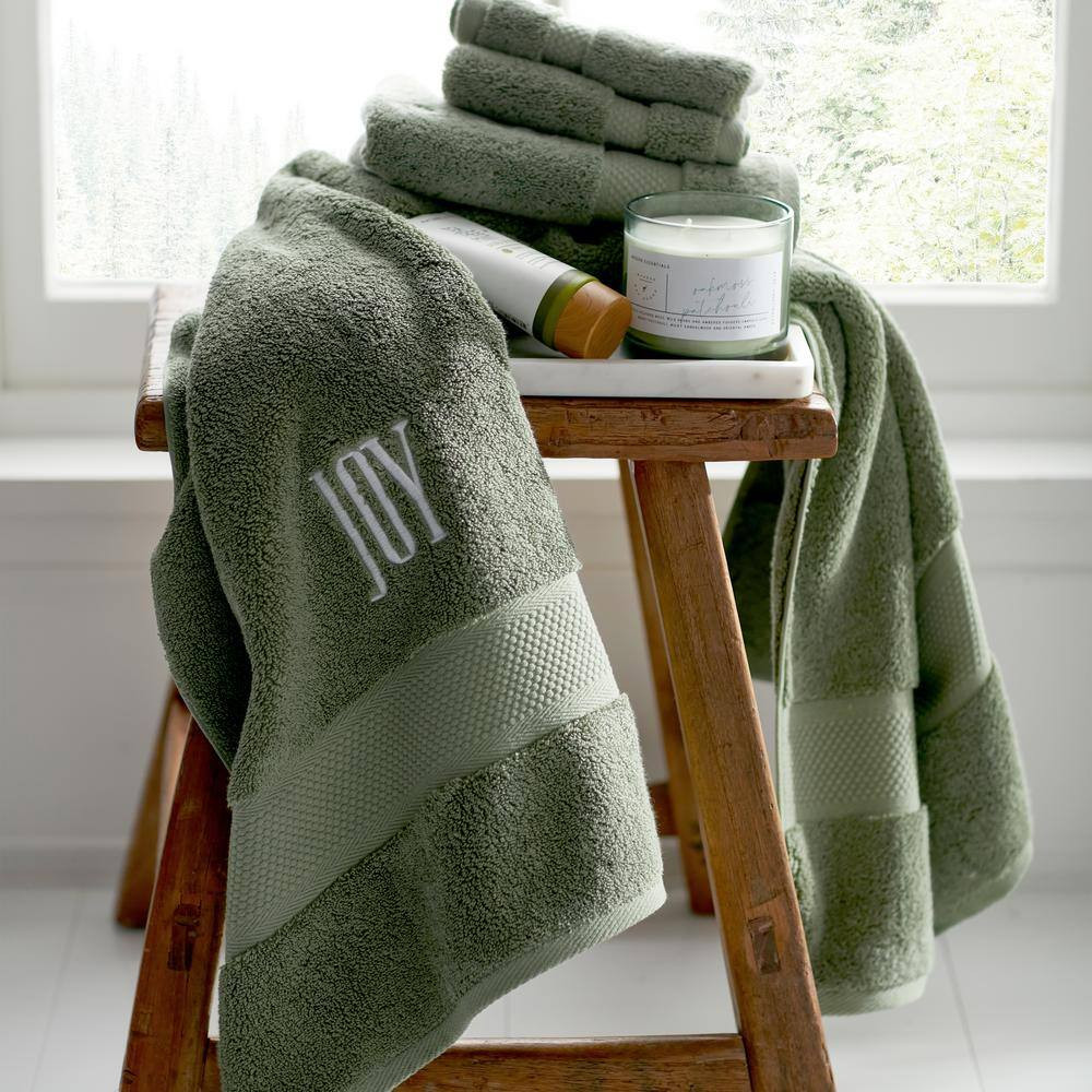 Legends Sterling White Solid Supima Cotton Bath Towel