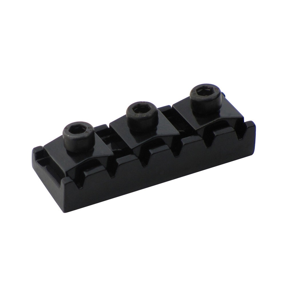 Black 43mm Guitar Locking Nut String Lock for Double Locking Tremolo Bridge