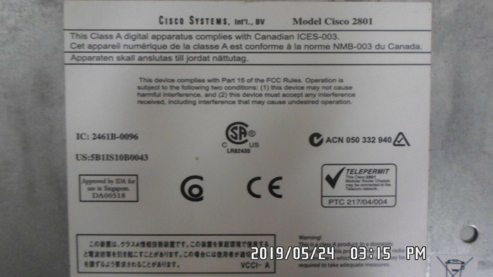 CISCO CTSC02801 ROUTER