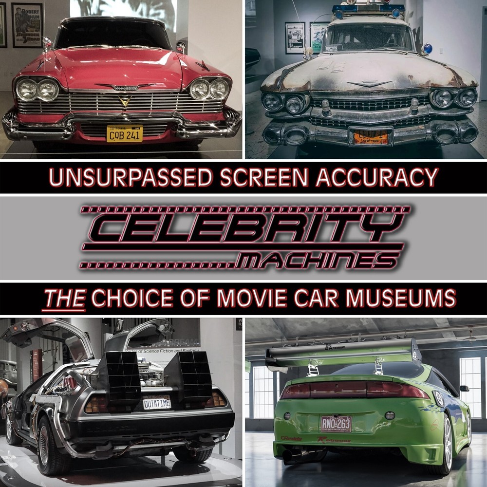 Ghostbusters 2 | Ectomobile | ECTO 2 | Metal Stamped Replica Prop License Plate