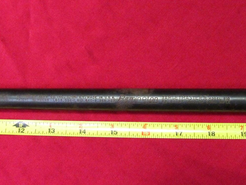 Remington Targetmaster Model 510 .22 Caliber Rifle Barrel - 072
