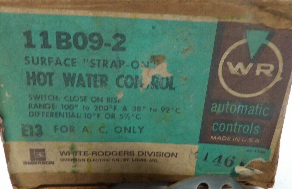 NEW WHITE RODGERS 11B09-2 SURFACE HOT WATER CONTROL 10º DIFF 240 VAC
