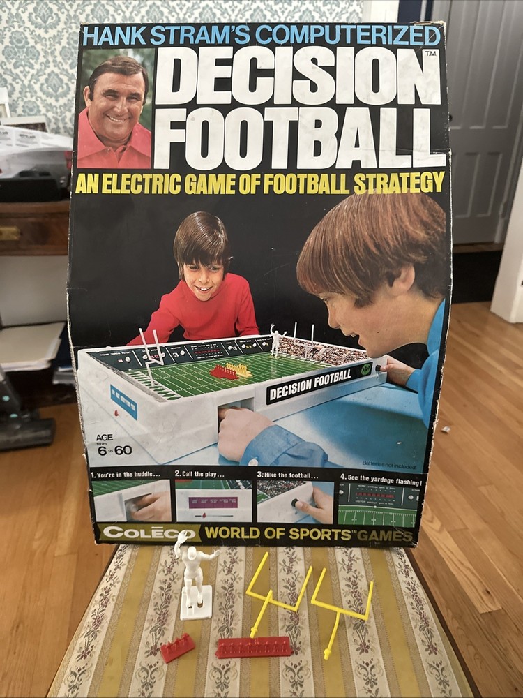 Hank Stram’s computerized decision football electronic game 1972 Parts Only