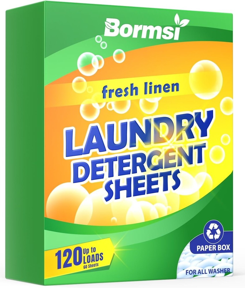 Laundry Deternt Sheets Fresh Scent 120 Loads No Plastic Jug, Travel