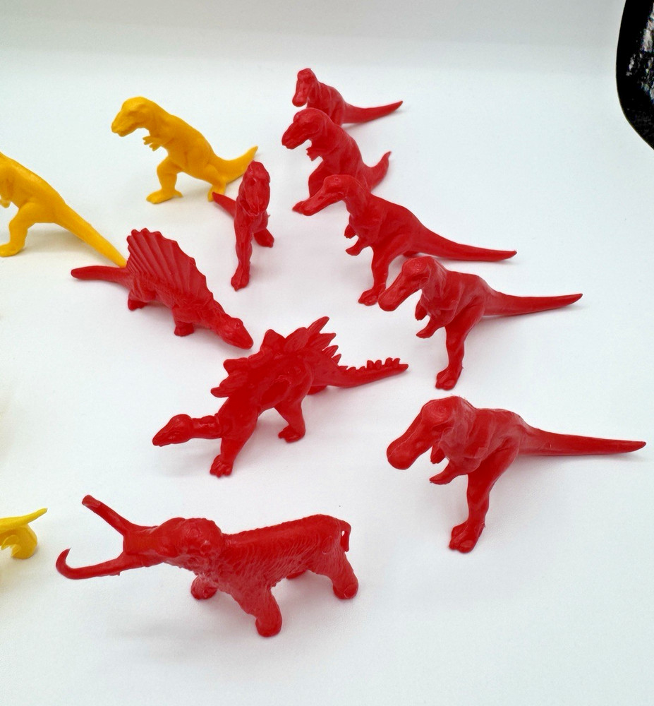 Tim Mee Plastic Dinosaurs, 1980s, Prehistoric Play, 27 Count