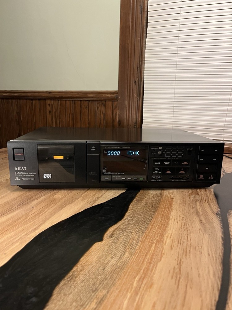 Akai GX-R66 Stereo Cassette Deck Black (See Description)
