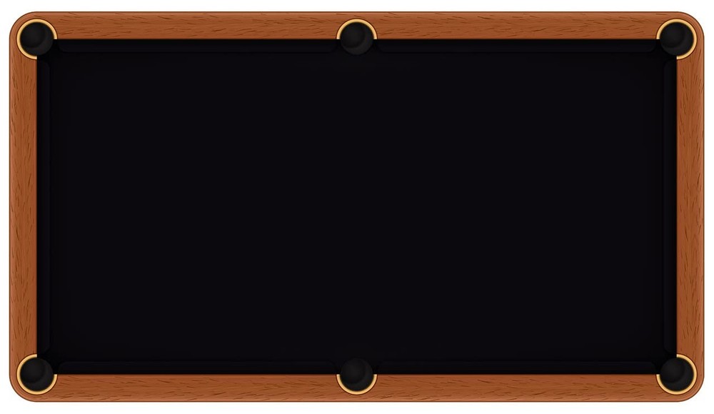 20 oz Pre-Cut Black Pool Table Felt - Billiard Cloth for 7' Table