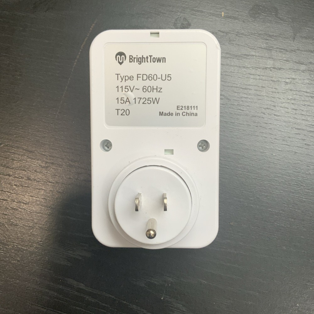 BrightTown Digital Timer 7-Day Grounded, Single Outlet FD60