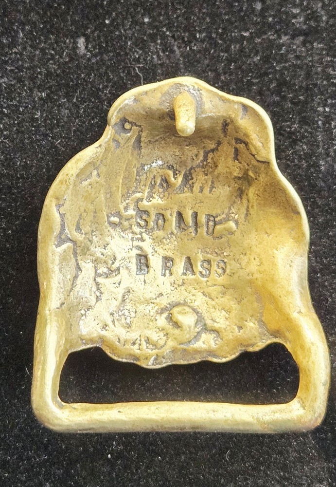 Handmade Solid Brass Shell Shaped Belt Buckle