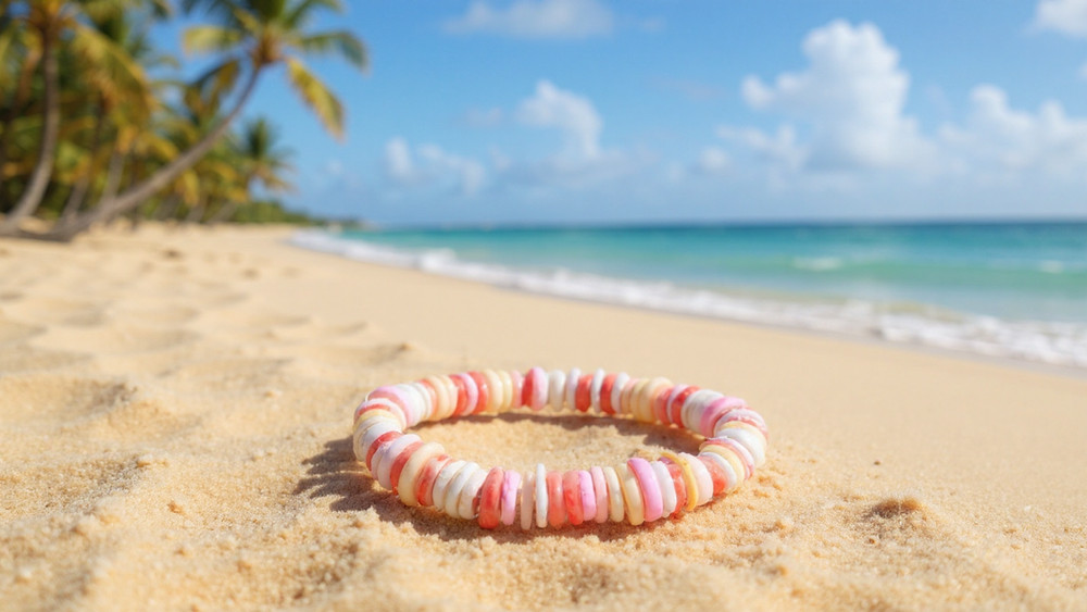 Natural Pink Shell Bracelet