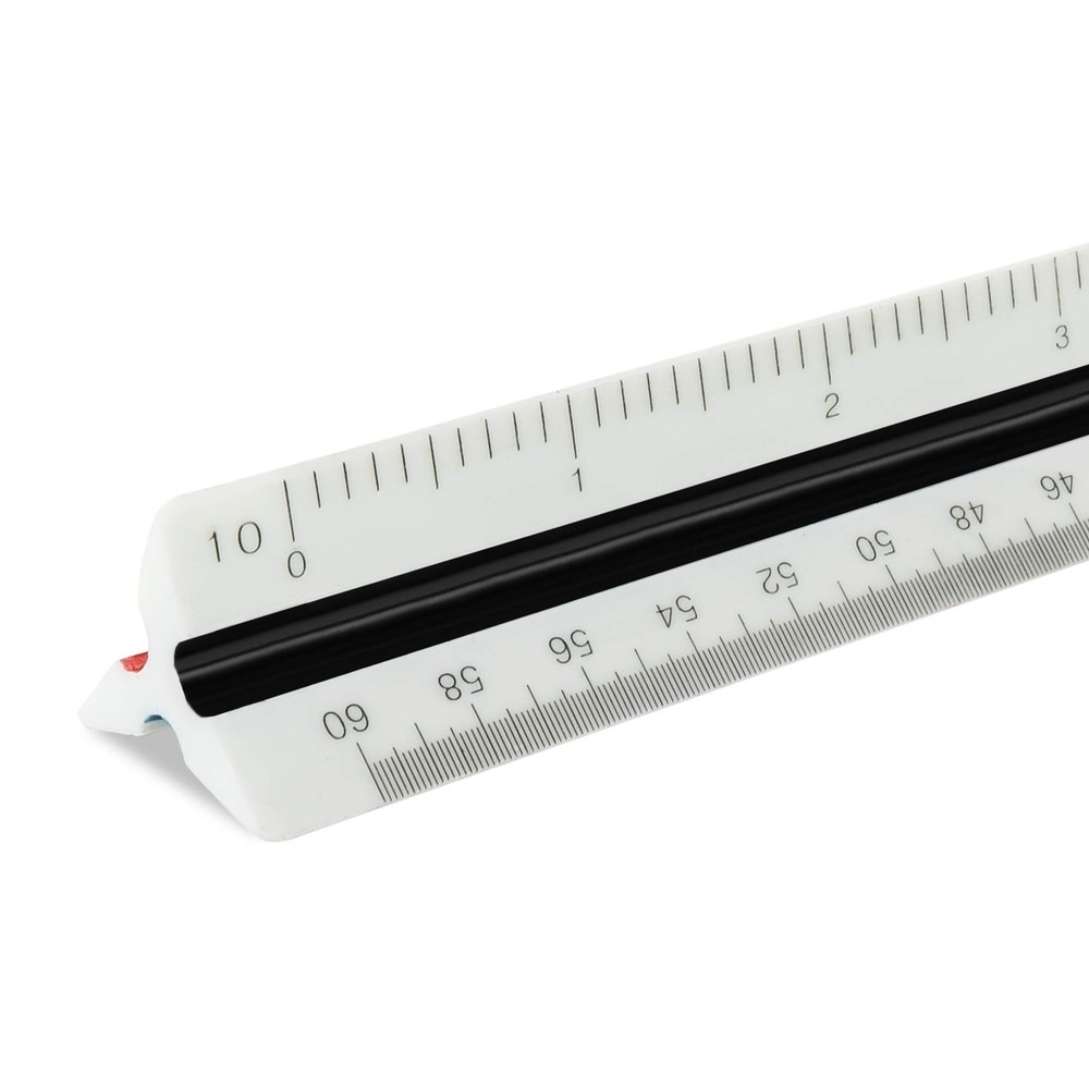 Pacific Arc Engineer Triangle Scale Ruler 12 Inch 12 Inch, | 12 in