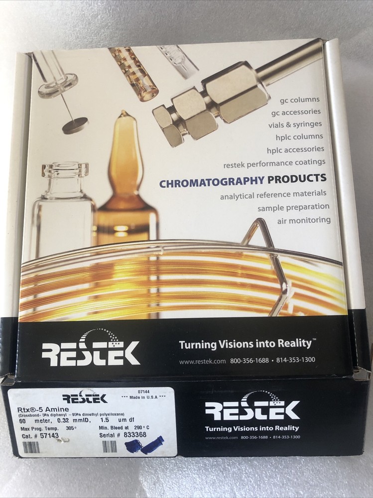 Restek 57143 Rtx-5 Amine, 60m 0.32mm, 1.5 Micron