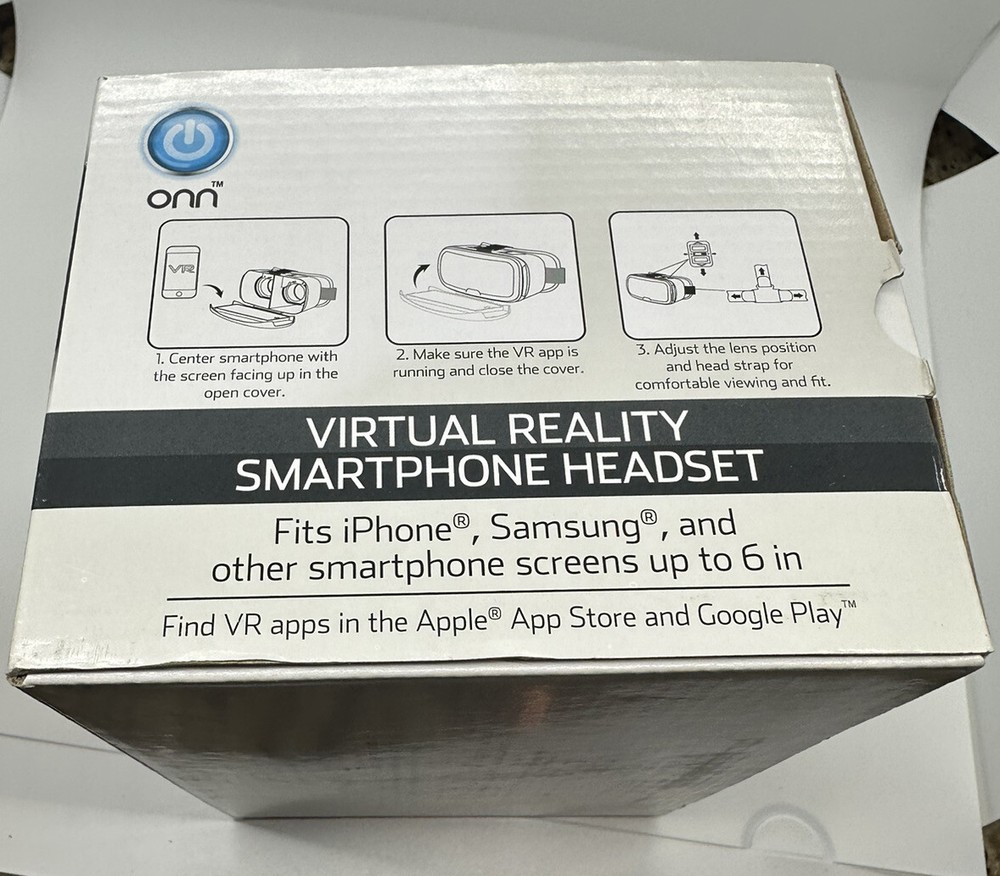 ONN Virtual Reality Smartphone Headset Pink Open Box Unused